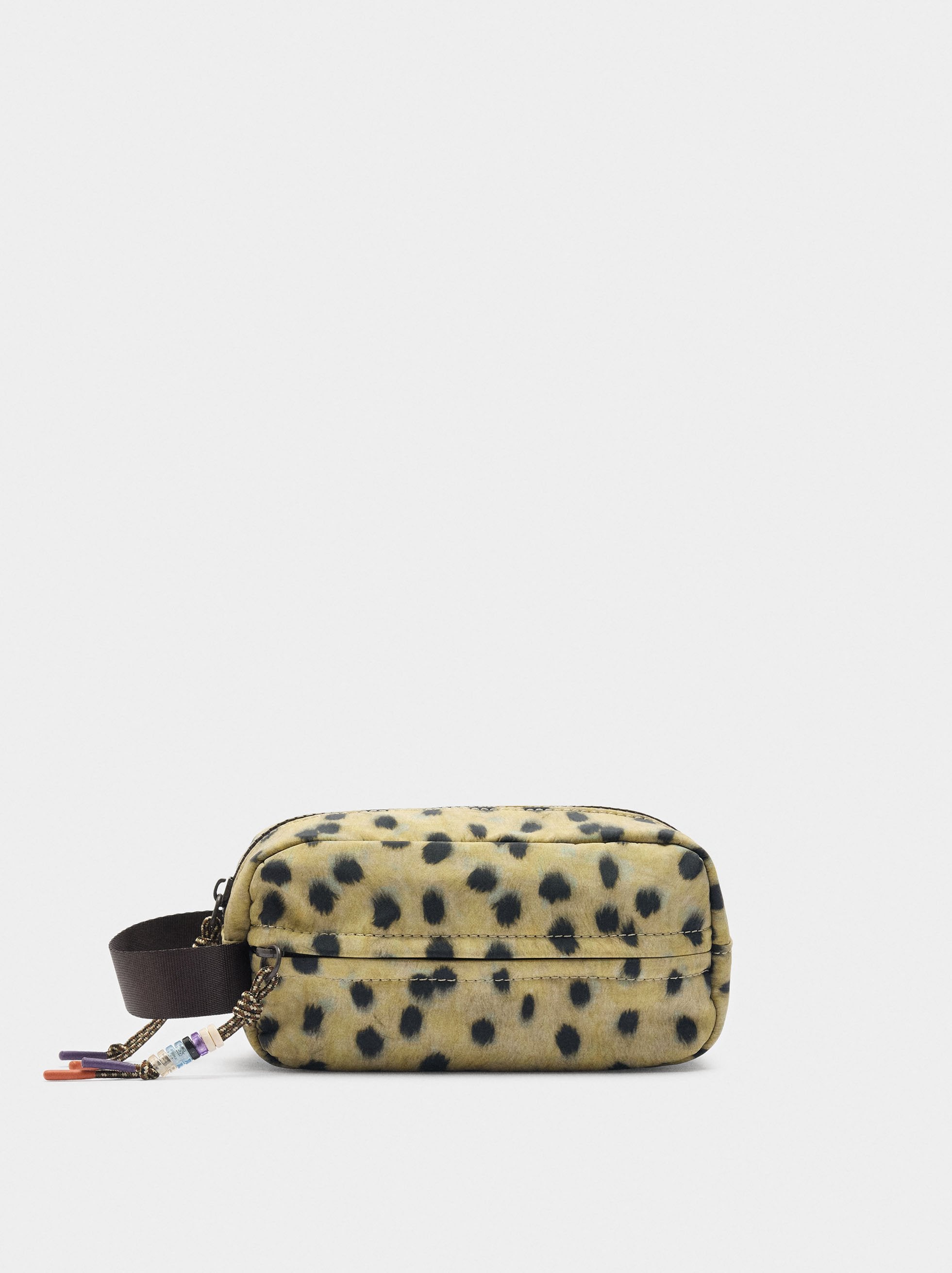 Estuche De Nylon Estampado Animal