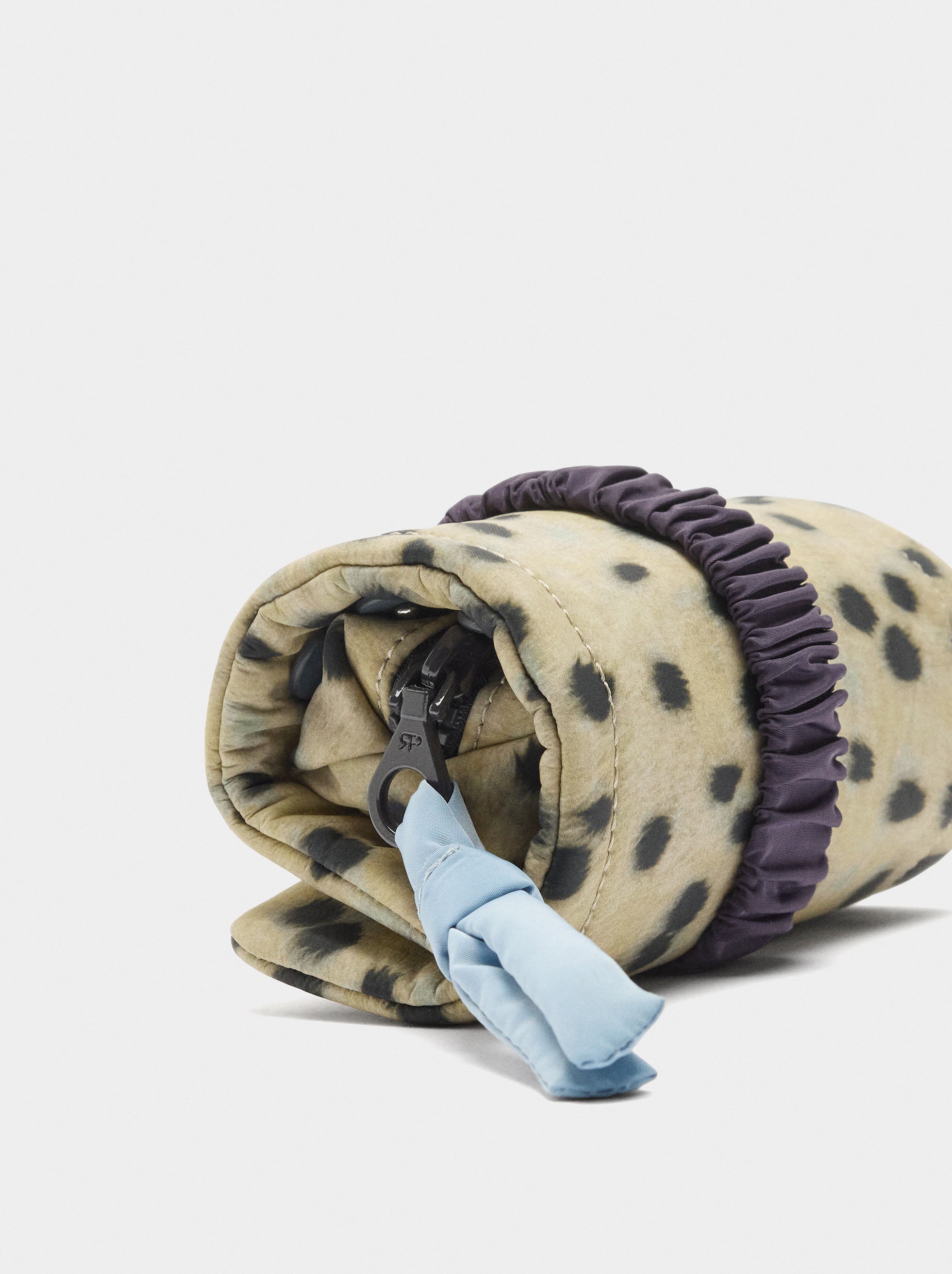Porta-Joyas De Rollo De Nylon Estampado Animal