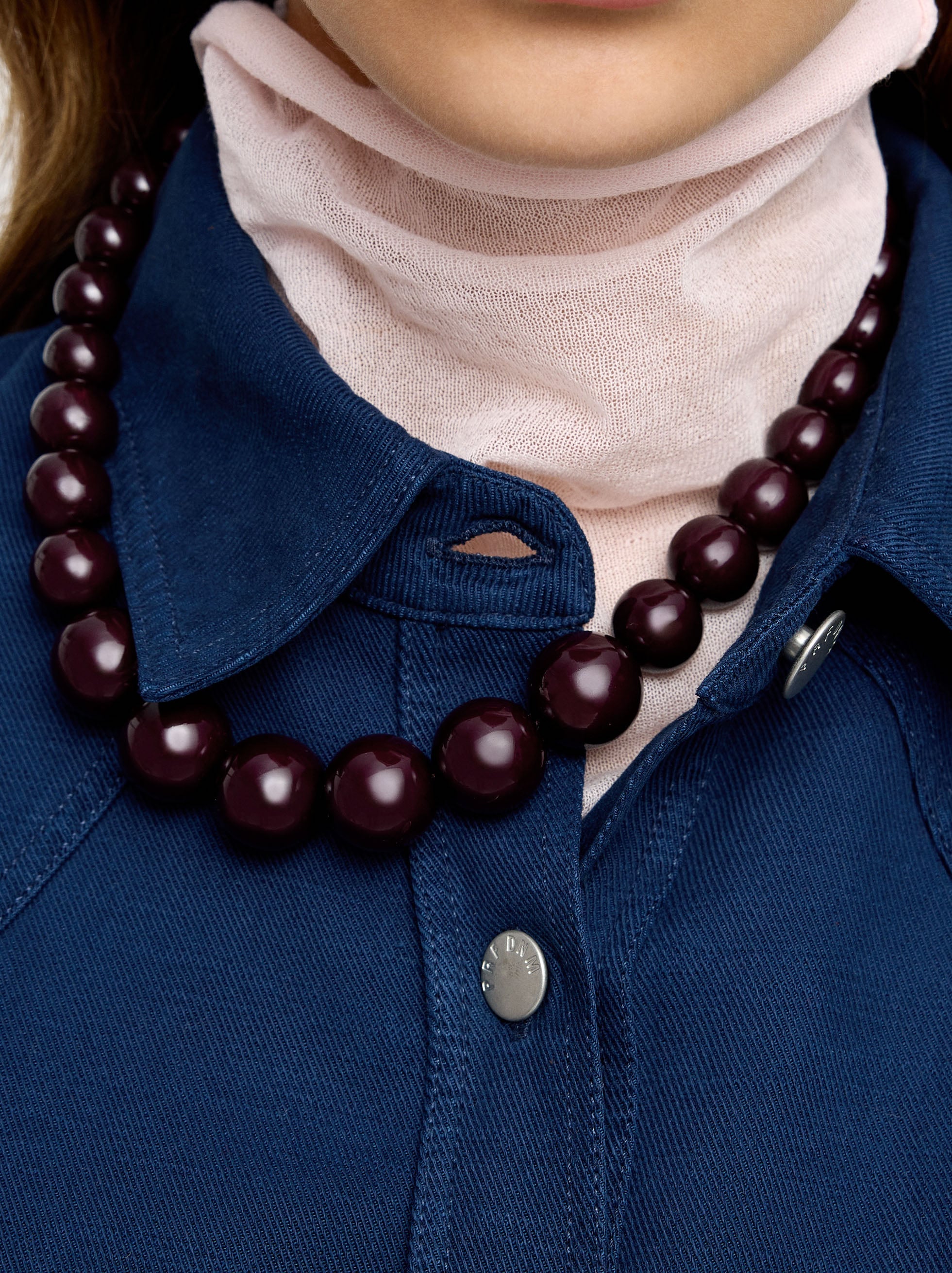 Collar Corto Con Abalorios
