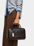 Bolso Bowling De Efecto Envejecido