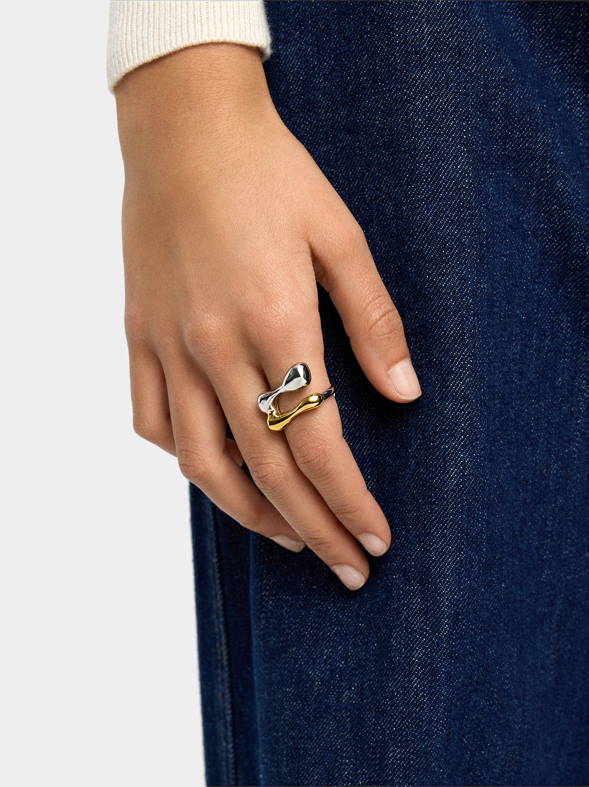 Anillo Efecto Doble - Acero Inoxidable