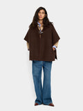 Poncho De Punto Con Hebilla