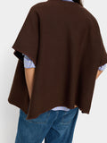 Poncho De Punto Con Hebilla