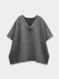 Poncho De Punto Con Hebilla