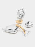 Set De Pendientes Bicolor