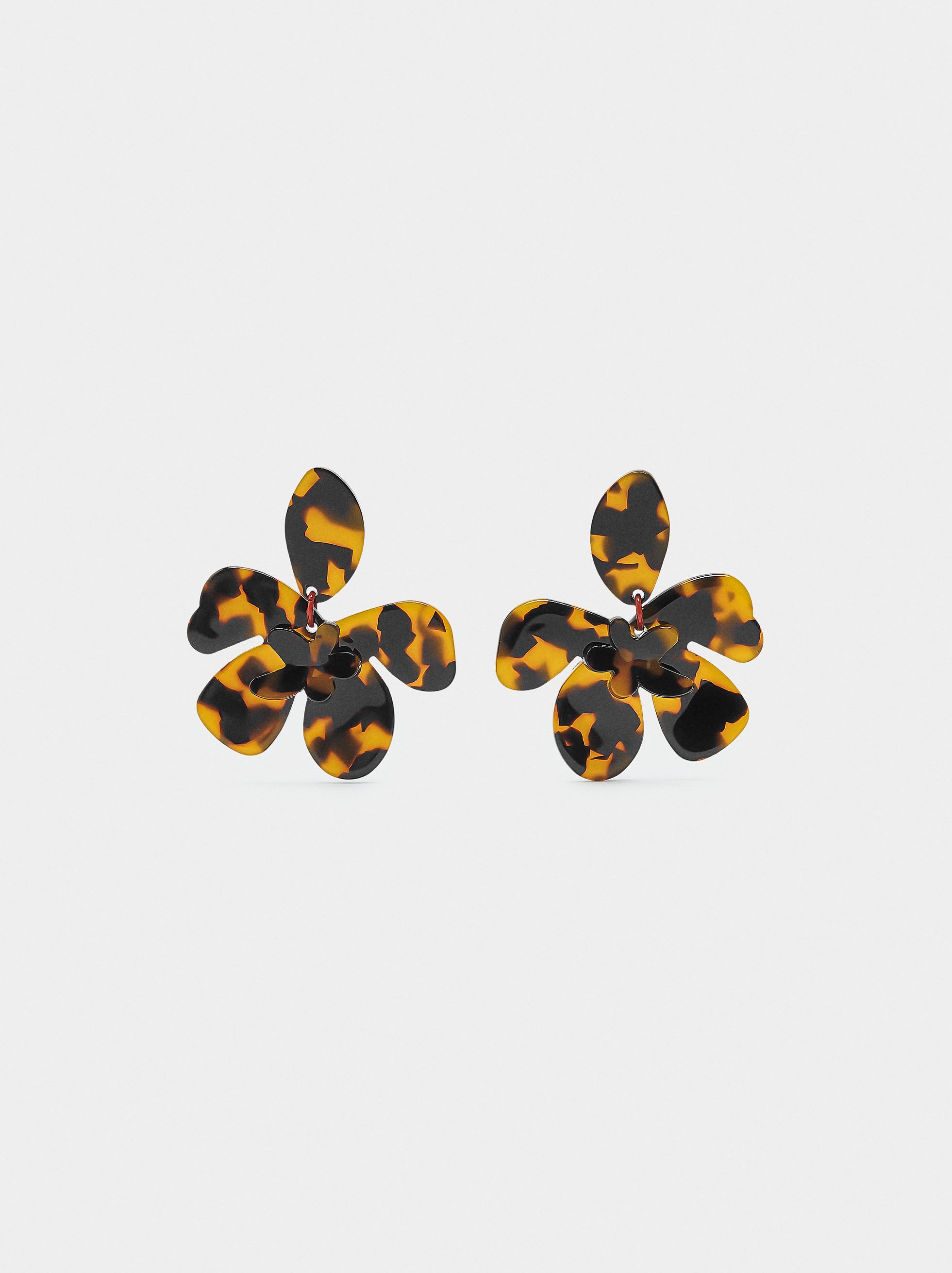 Pendientes De Flores Efecto Carey