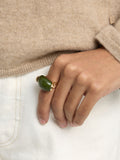Anillo Maxi Efecto Piedra