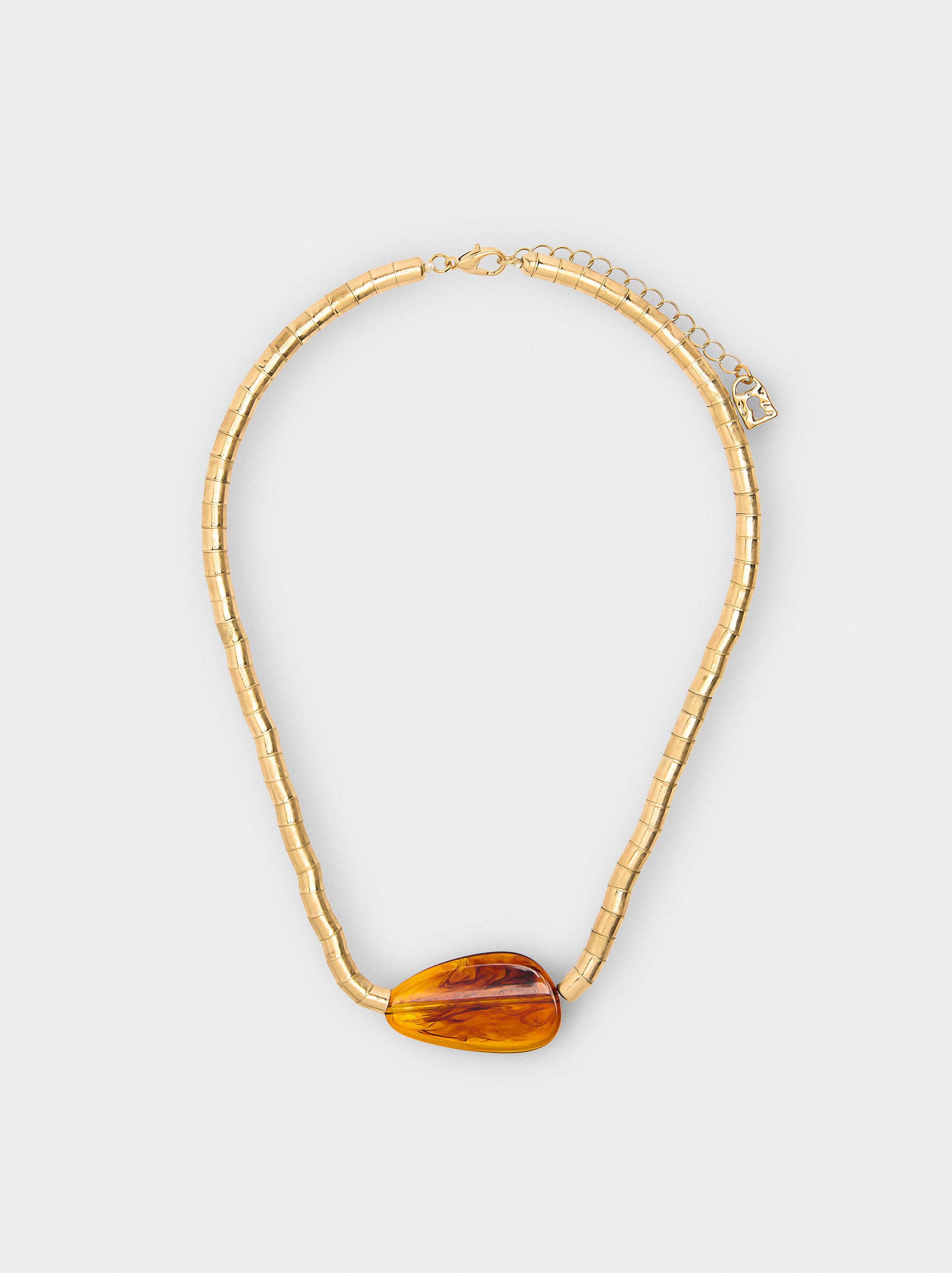 Collar Cadena De Serpiente Con Colgante