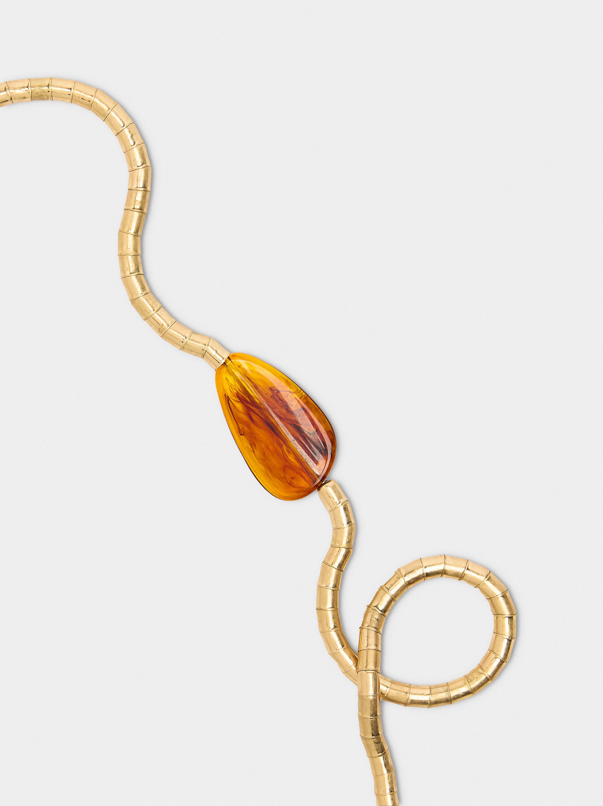 Collar Cadena De Serpiente Con Colgante