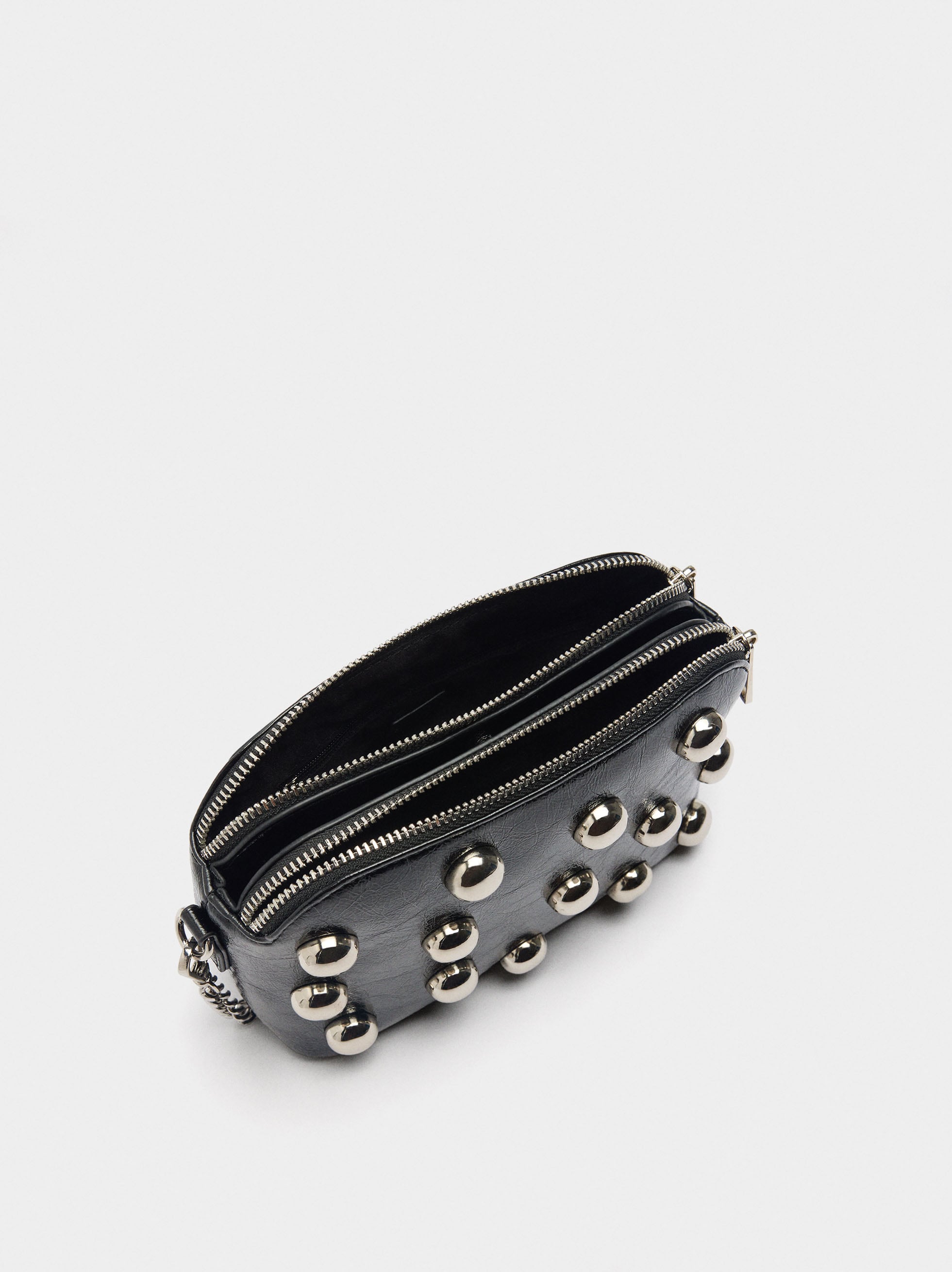 Bolso Bandolera Con Esferas Metálicas