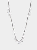 Collar Con Cristales - Acero Inoxidable