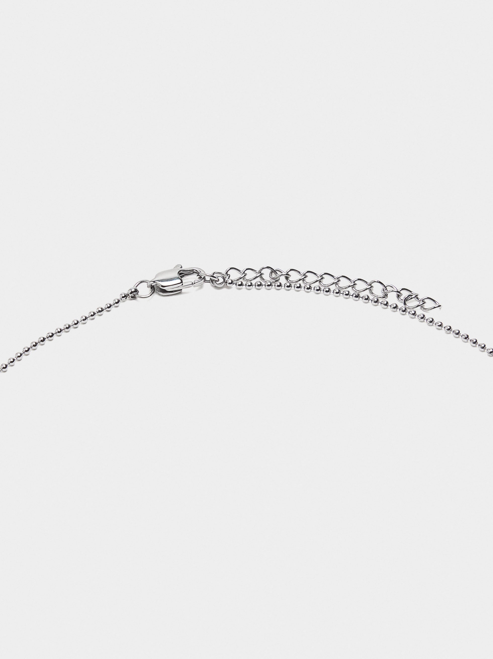 Collar Con Cristales - Acero Inoxidable