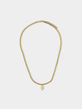 Collar Colgante De Perla De Agua Dulce - Acero Inoxidable