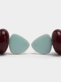 Pendientes Cortos Con Resina