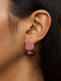 Pendientes Cortos Con Resina