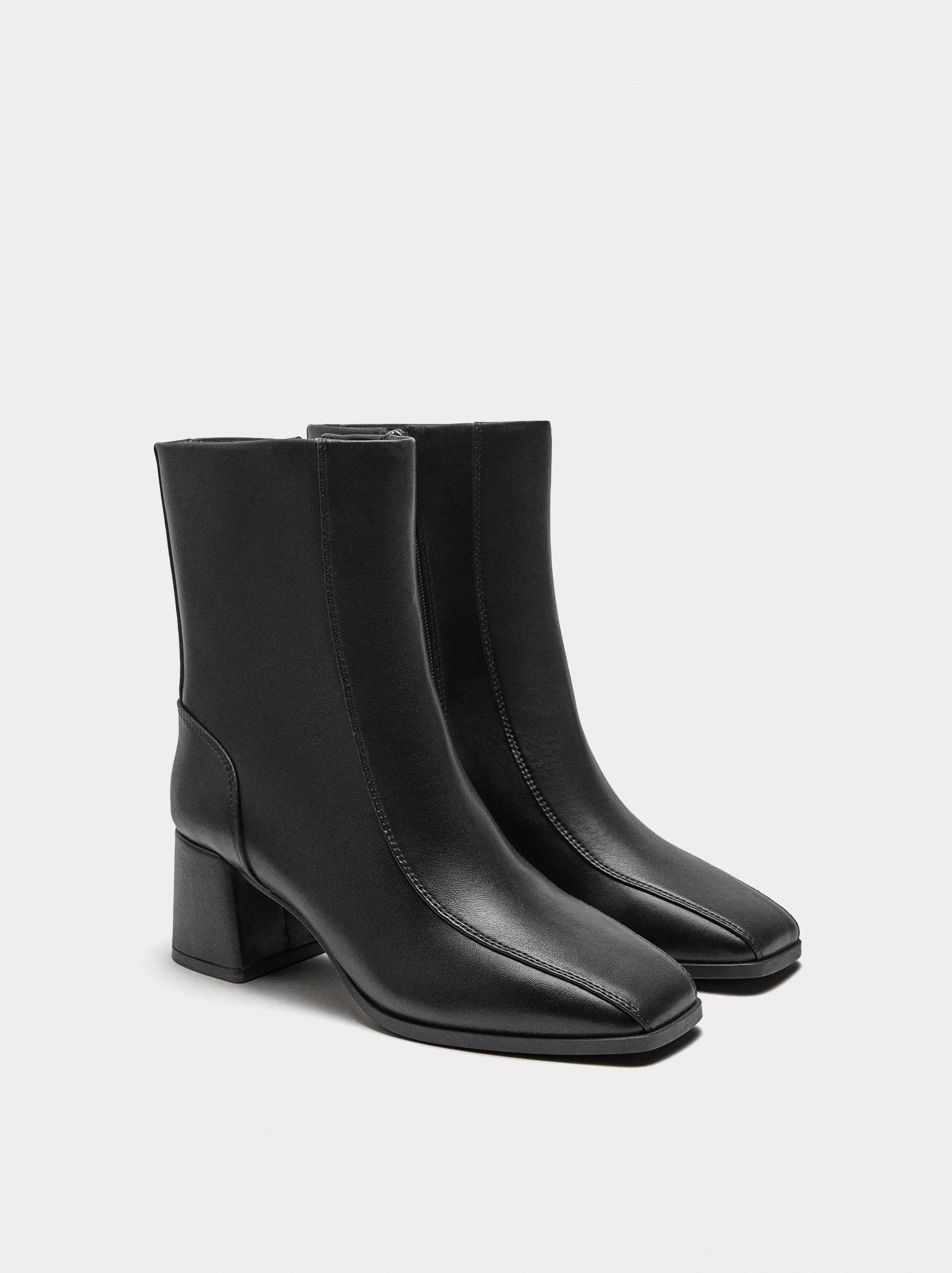 Botines De Tacón Ancho