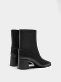 Botines De Tacón Ancho