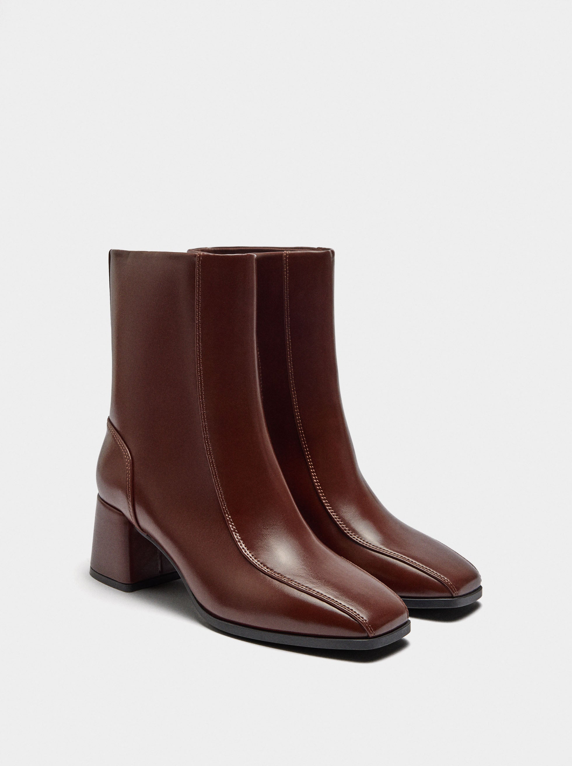 Botines De Tacón Ancho
