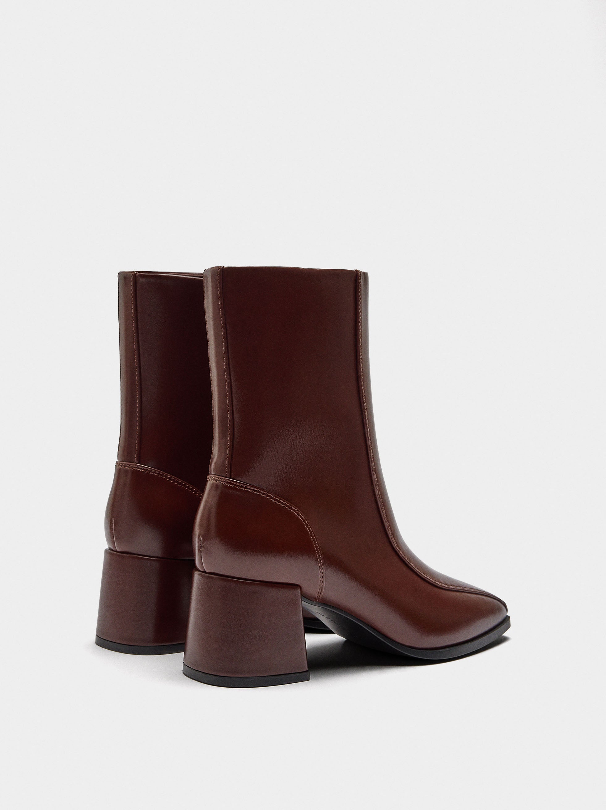 Botines De Tacón Ancho
