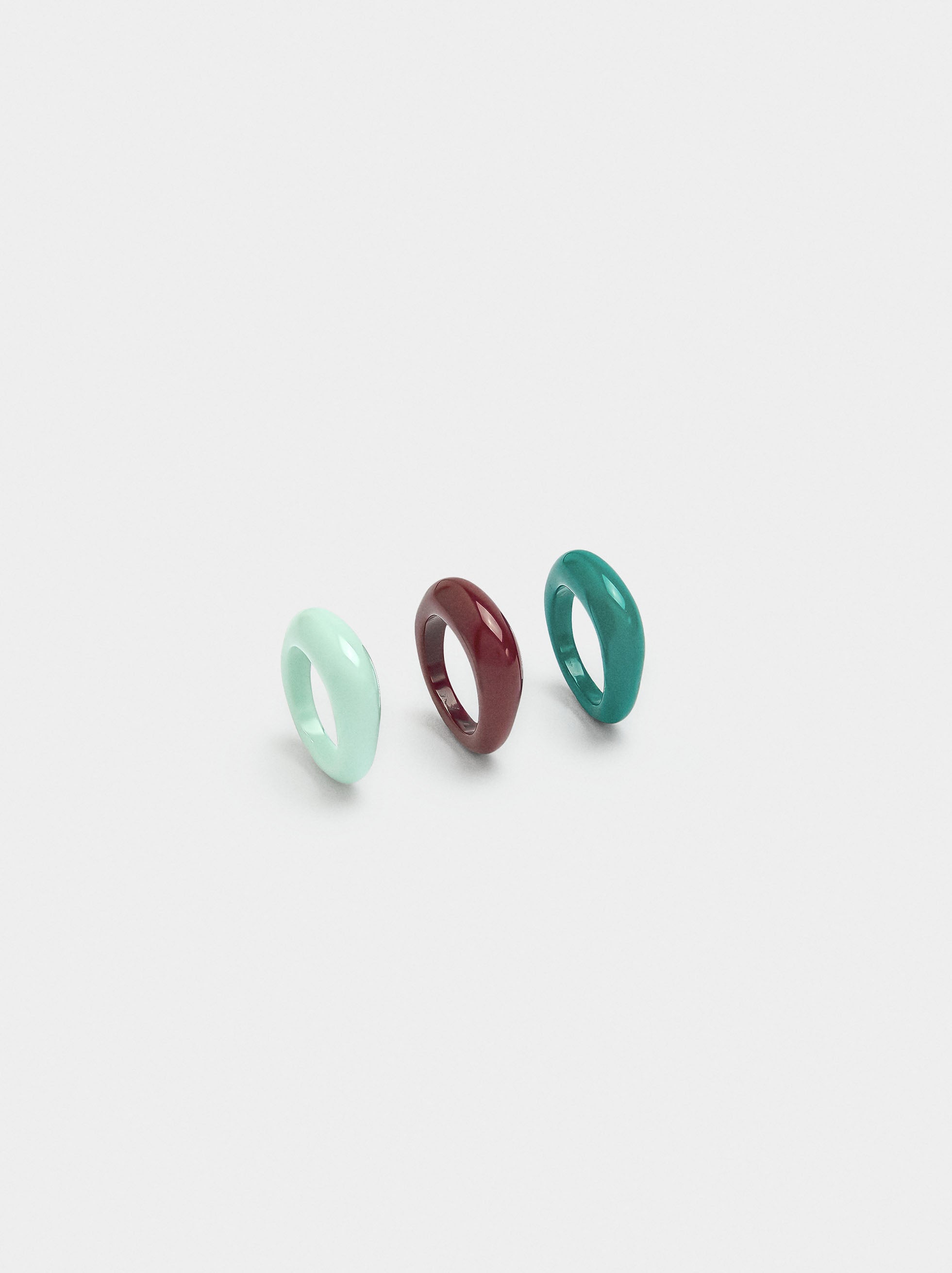 Set De Anillos De Resina