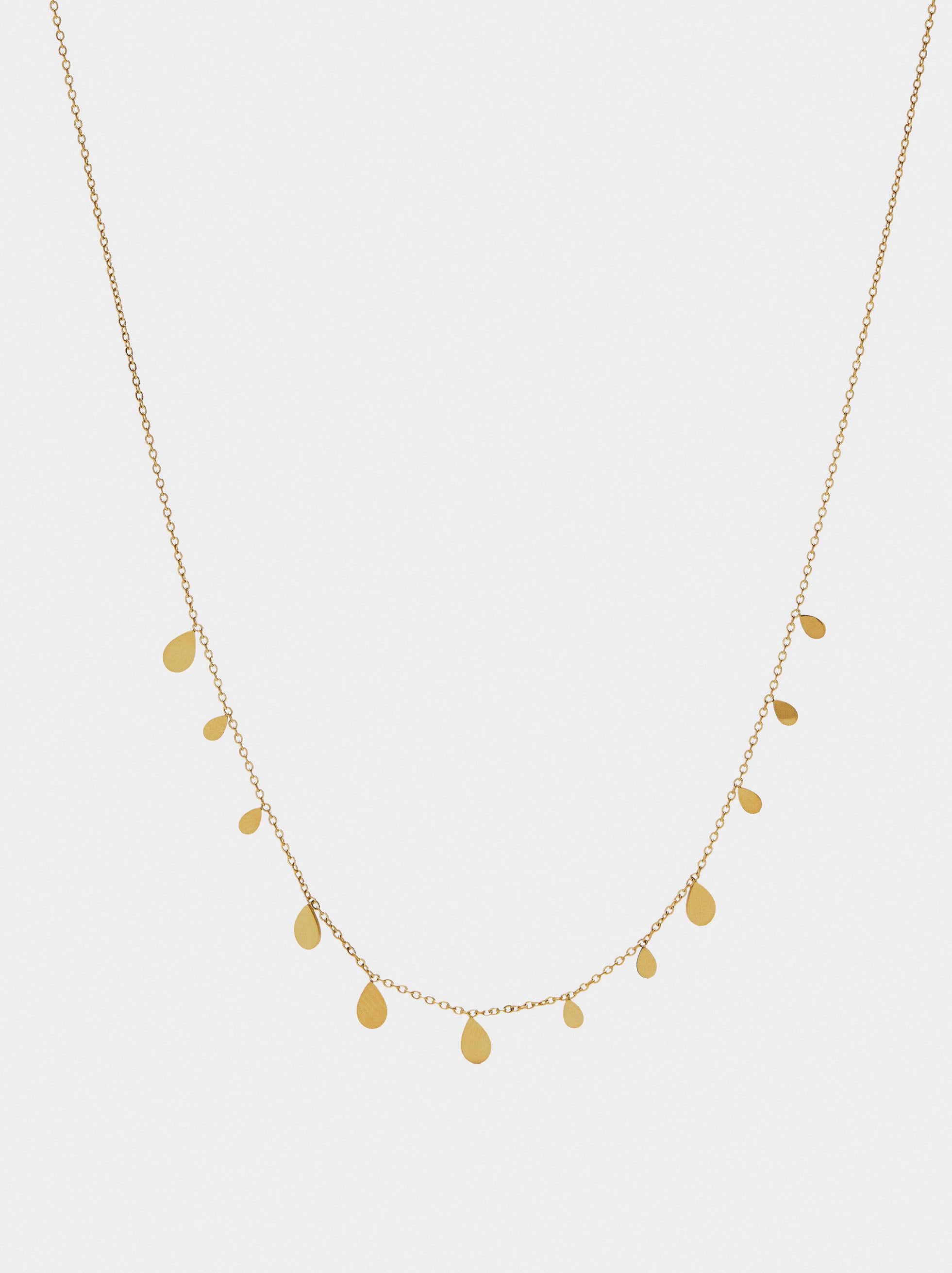 Collar Corto Con Lágrimas – Acero Inoxidable