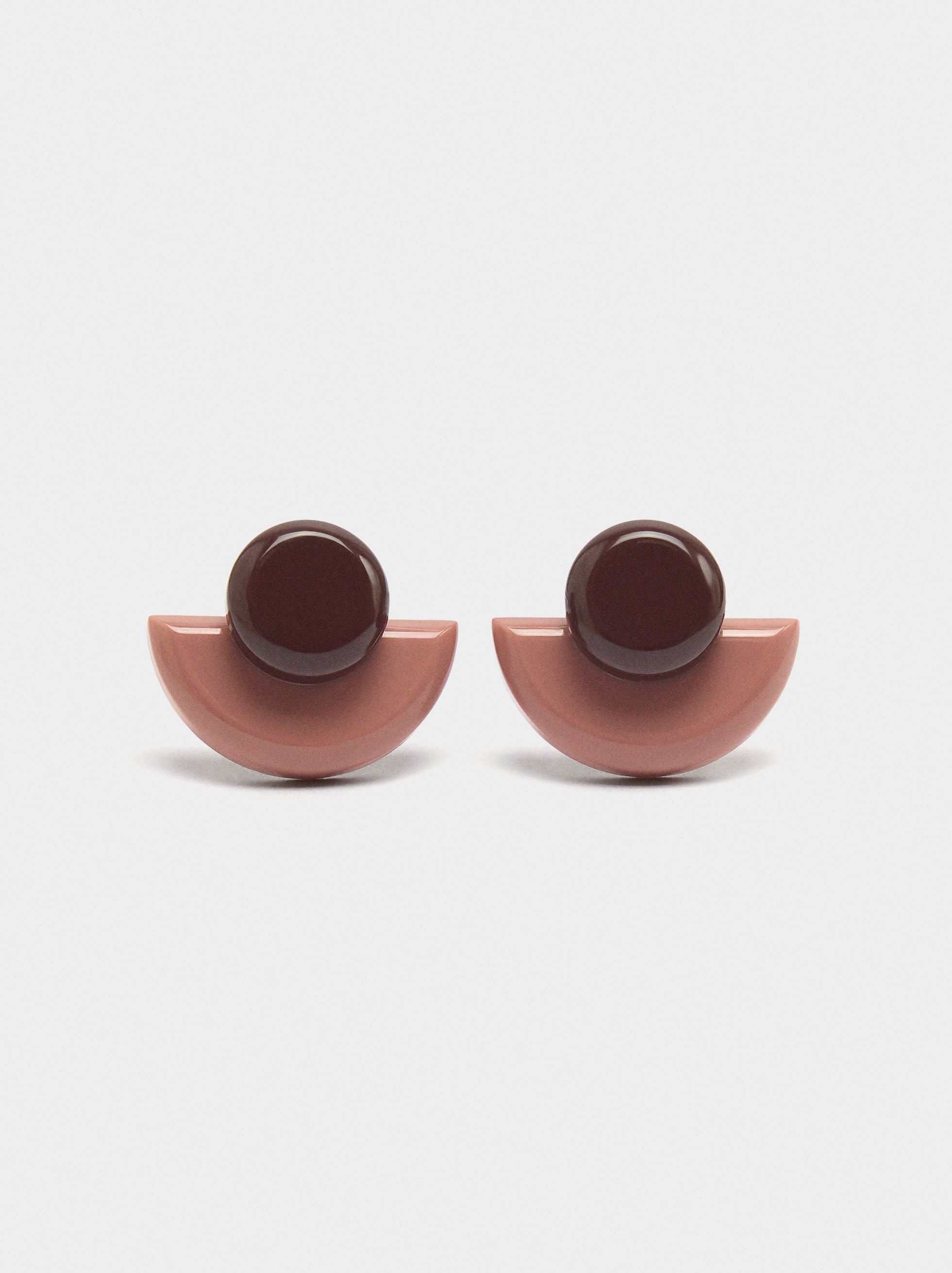 Pendientes Abanico Con Resina