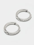 Aros Con Circonitas - Acero Inoxidable