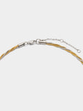 Collar Entrelazado Bicolor De Acero Inoxidable