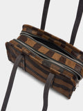 Bolso Bowling De Piel Estampado Animal