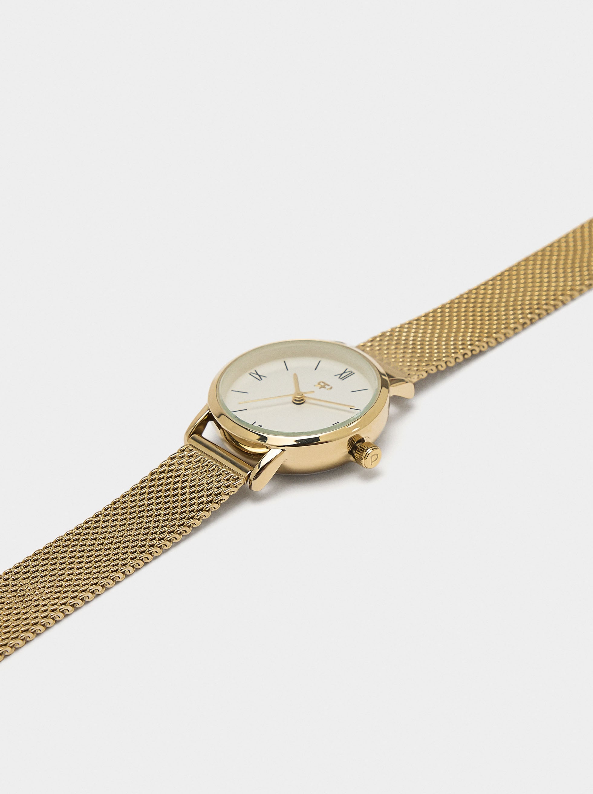 Reloj Pulsera De Malla Metálica De Acero