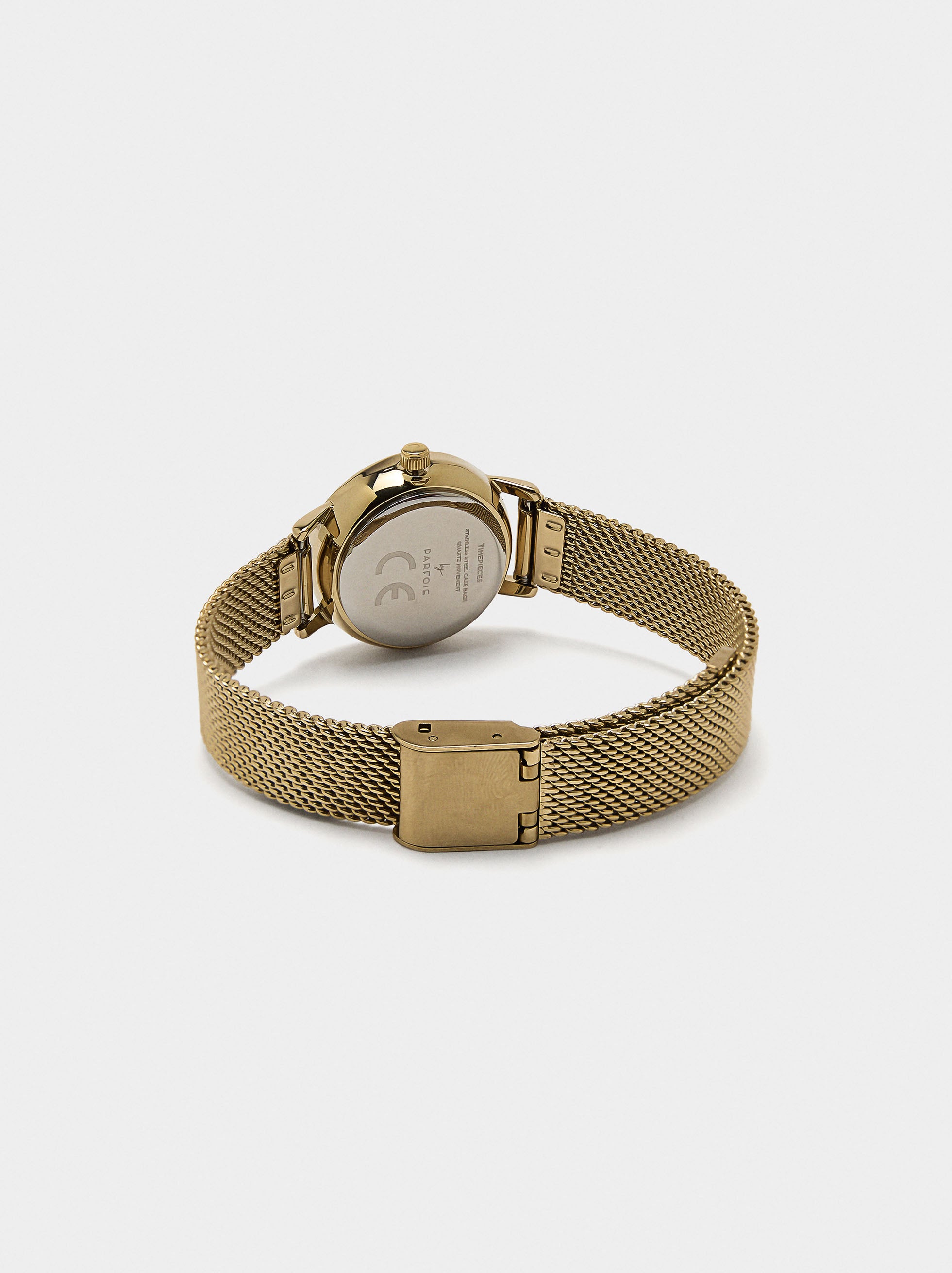 Reloj Pulsera De Malla Metálica De Acero