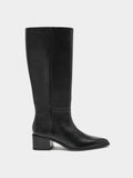 Botas De Piel Tacón Ancho
