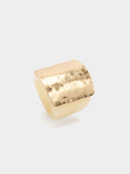 Anillo De Resina Con Detalle Metálico