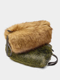 Bolso De Mano Efecto Pelo