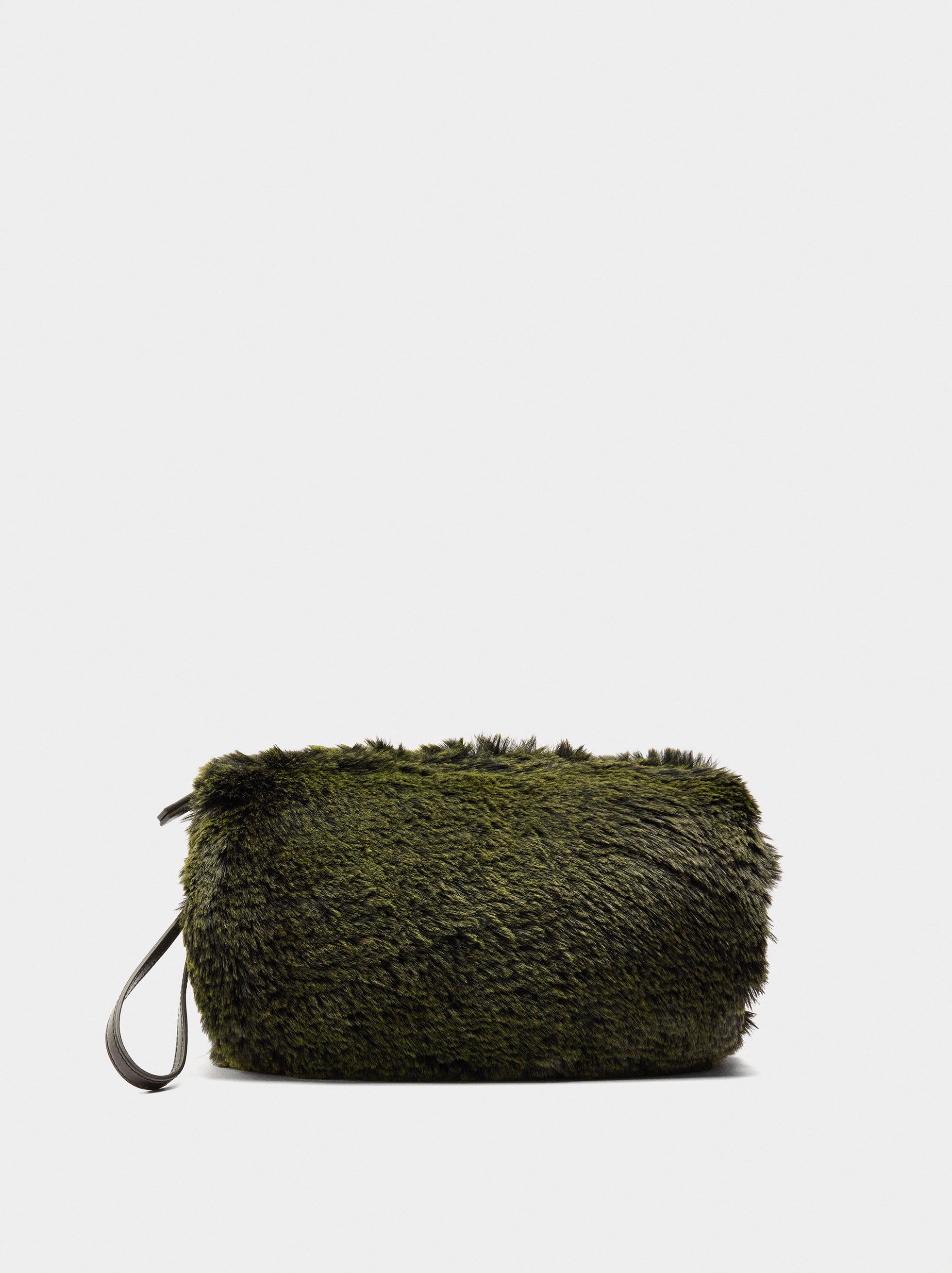 Bolso De Mano Efecto Pelo