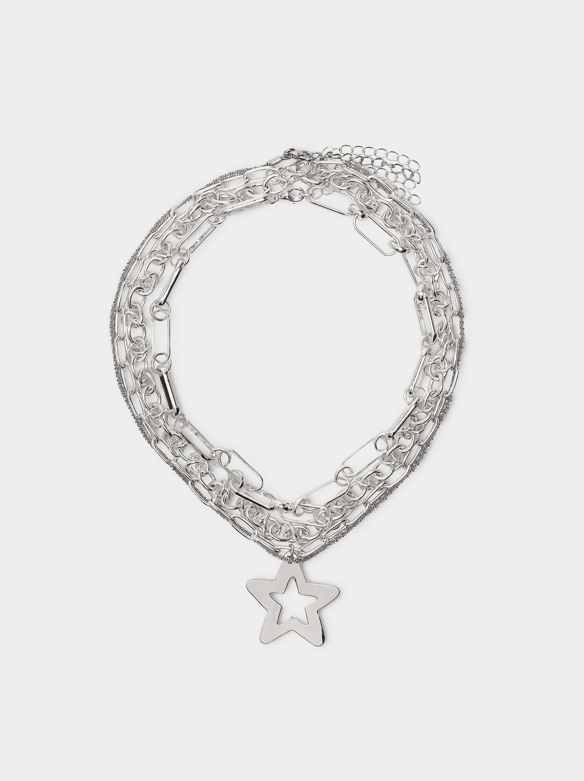 Set De Collares De Eslabones Con Estrella
