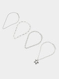 Set De Collares De Eslabones Con Estrella