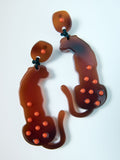 Pendientes Maxi Tigre De Resina