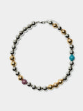Collar Corto Con Abalorios