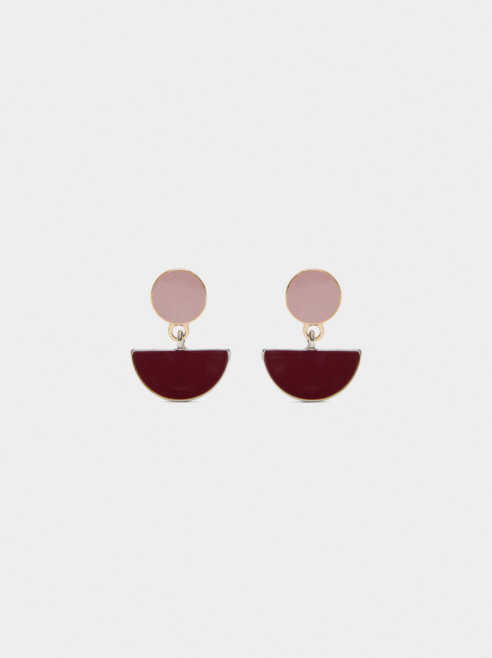 Pendientes Geométricos De Esmalte