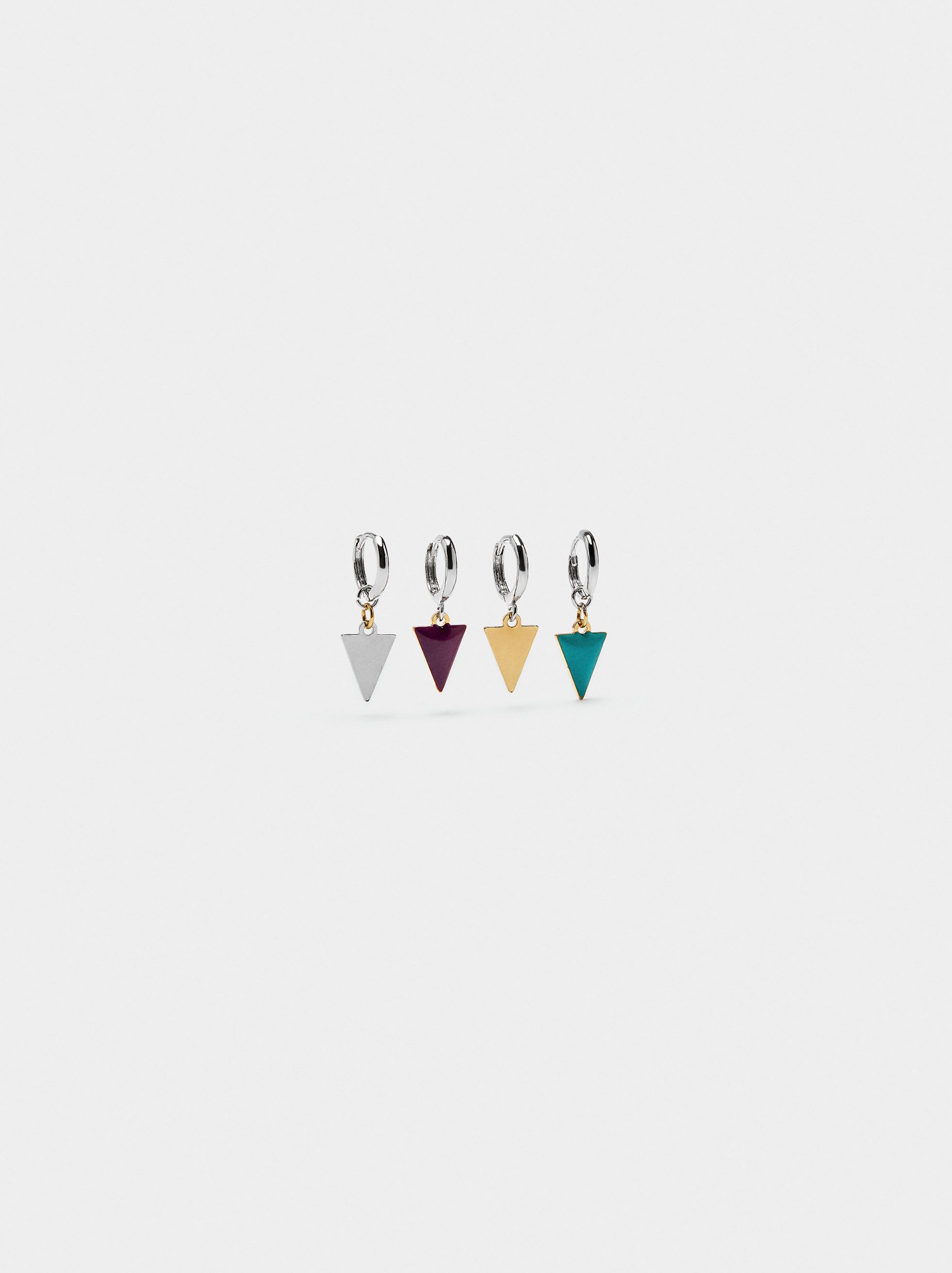 Set De Aros Con Esmalte