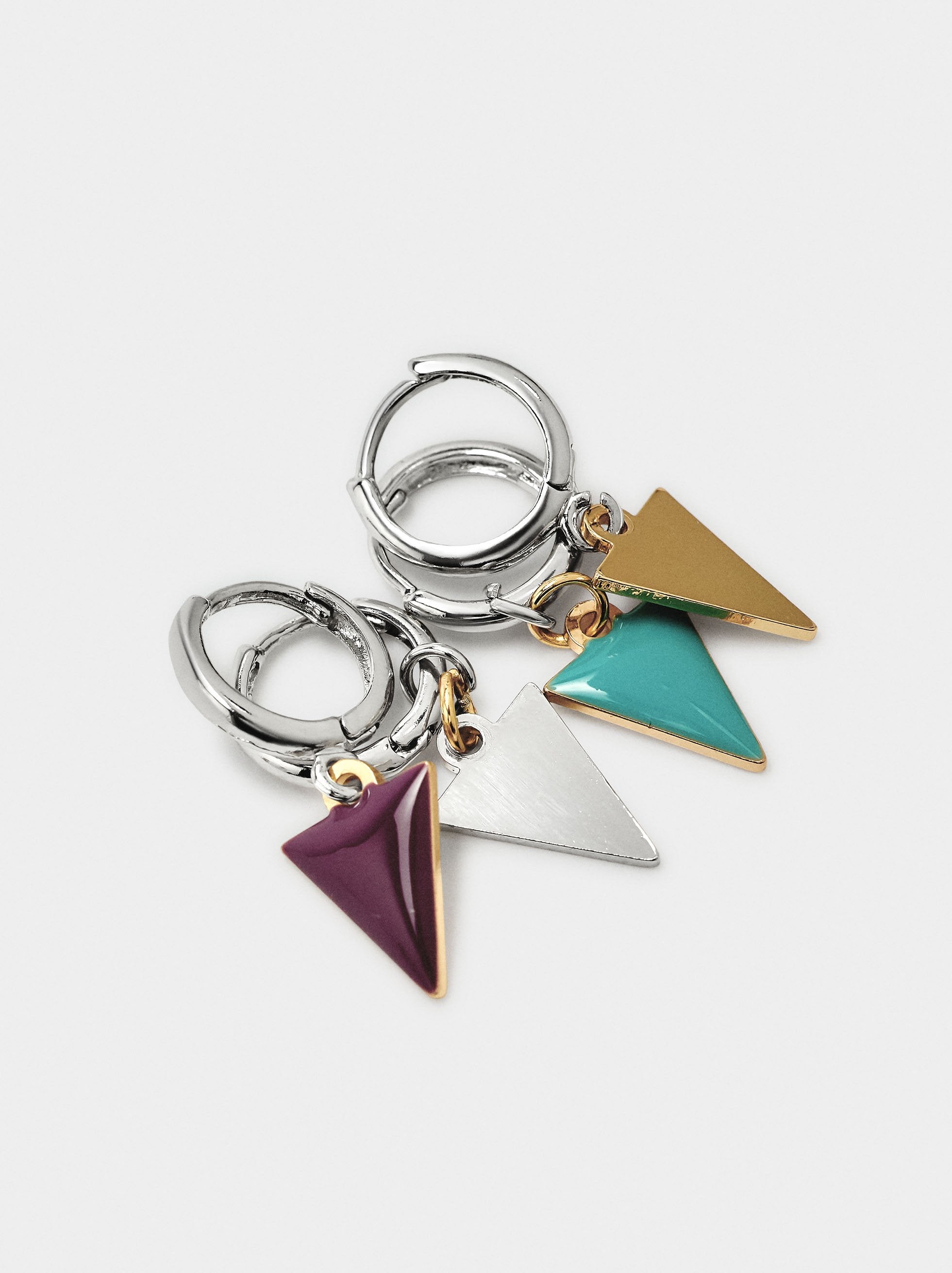 Set De Aros Con Esmalte