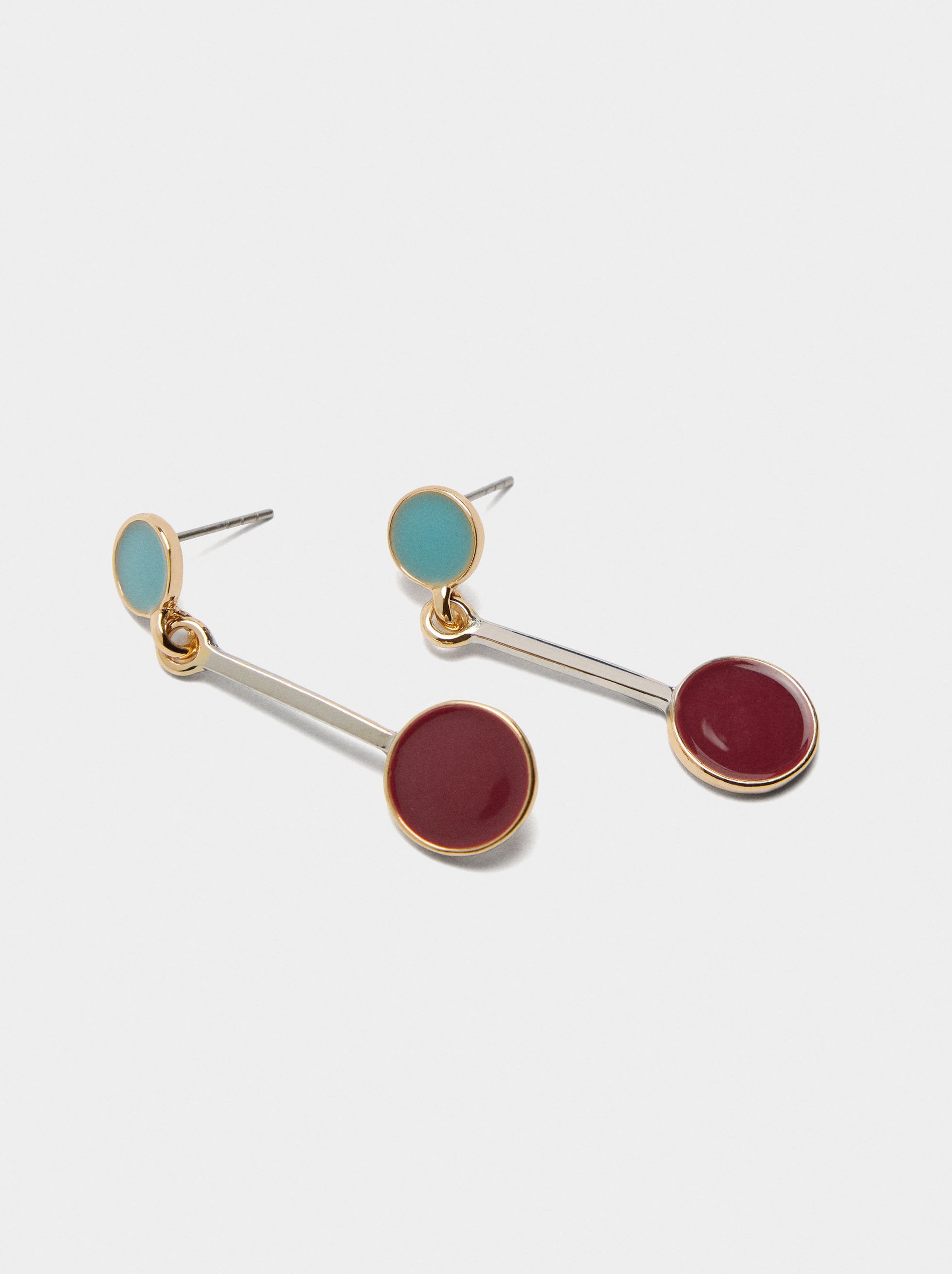 Pendientes Largos De Esmalte
