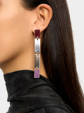 Pendientes Largos Con Esmaltado