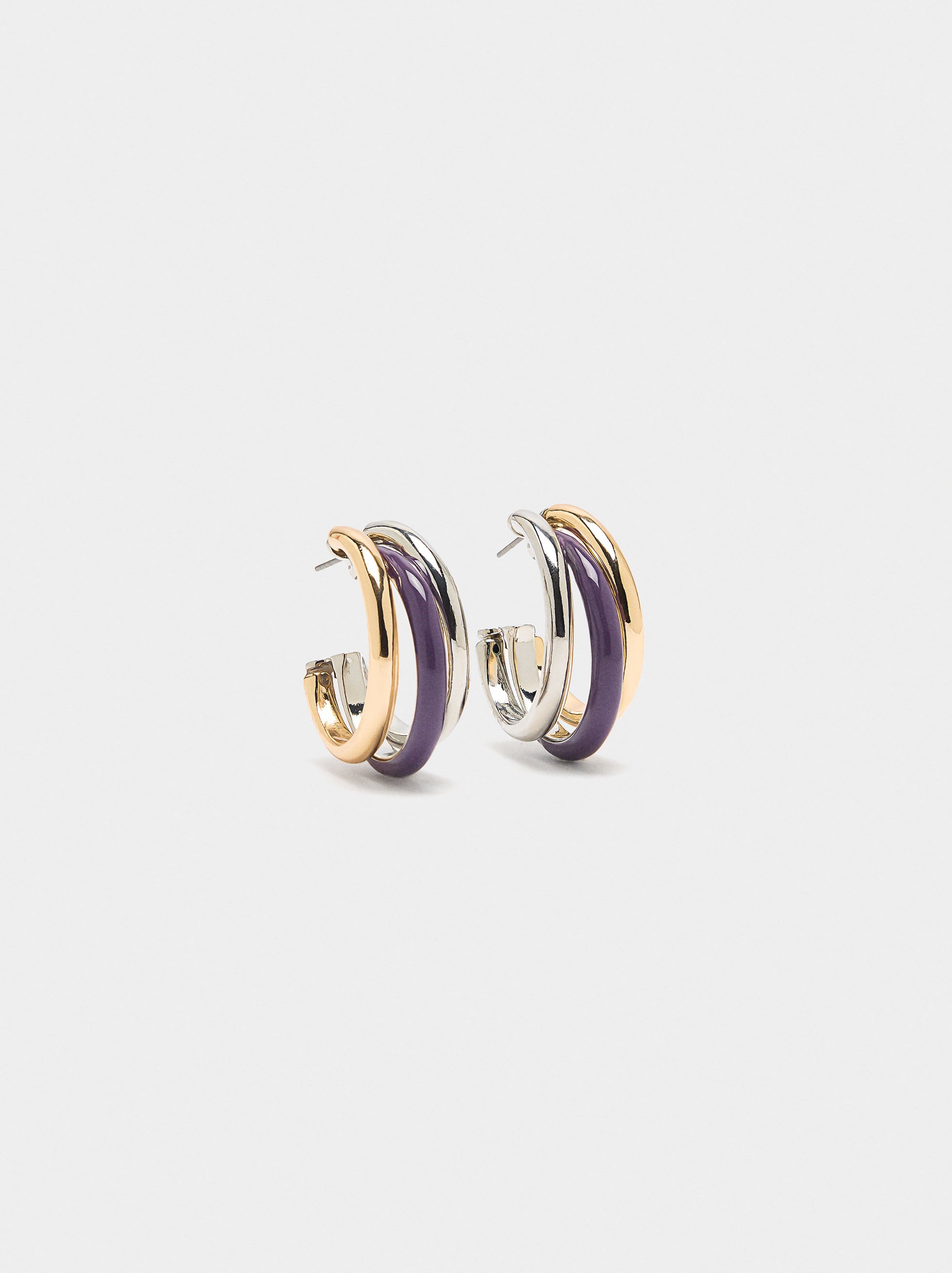 Aros Triples Con Esmalte