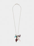 Collar Largo Con Colgantes De Esmalte