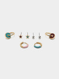 Set De Pendientes Con Esmalte