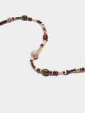 Collar Corto De Cuentas Efecto Piedra
