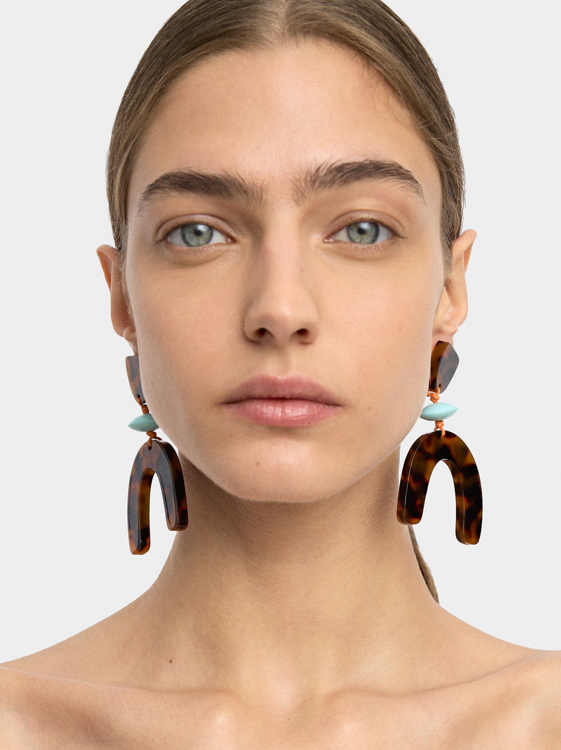 Pendientes De Arco Efecto Carey