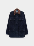 Chaqueta Denim Efecto Terciopelo